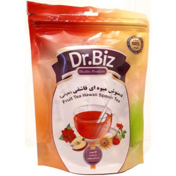 دمنوش میوه ای قاشقی دکتربیز بسته 12 عددی، Dr.Biz Hawaii Fruit Spoon Tea 12 pieces