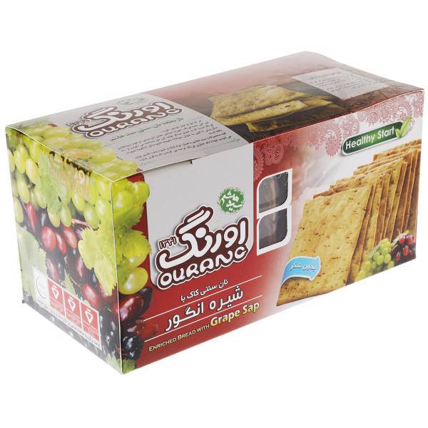 نان سنتی کاک با شیره انگور اورنگ مقدار 450 گرم، Ourang Enriched Bread With Grap sap 450 gr