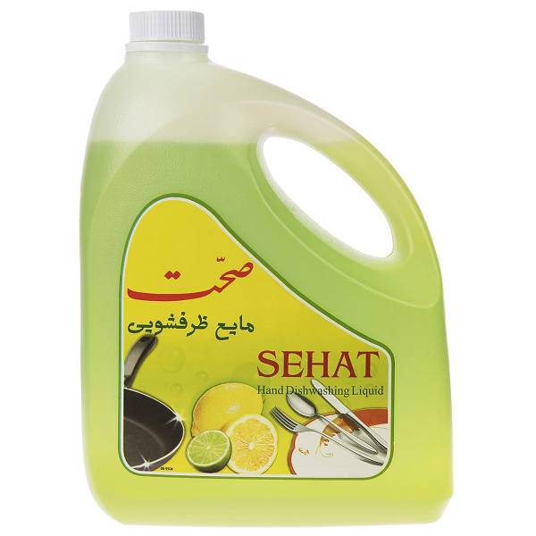 مایع ظرفشویی صحت مدل Lemon مقدار 4000 گرم، Sehat Lemon Dishwashing Liquid 4000g