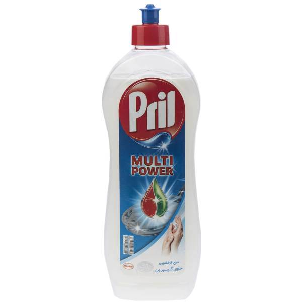 مایع ظرفشویی پریل حاوی گلیسیرین حجم 750 میلی لیتر، Pril With Glycerin Dishwashing Liquid 750ml