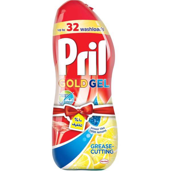 ژل ماشین ظرفشویی پریل مدل Gold حجم 650 میلی لیتر، Pril Gold Dishwasher Gel 650ml