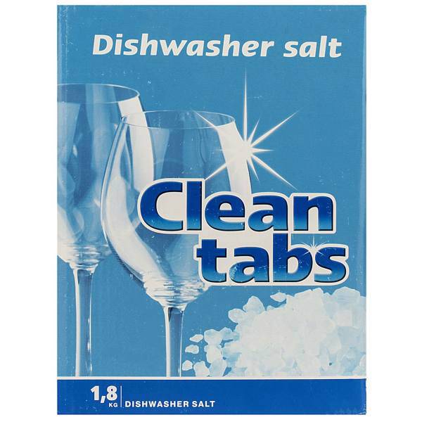 نمک ماشین ظرفشویی کلین تبز مقدار 1.8 کیلوگرمی، Clean Tabs Dishwasher Salt Detergents 1.8Kg