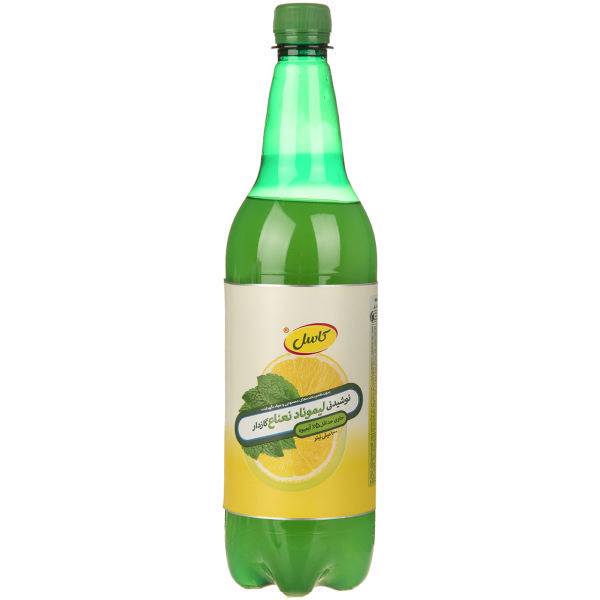 نوشیدنی لیموناد نعناع گازدار کاسل مقدار 1 لیتر، Castle Carbonated Lemonade Mint Drink 1Lit