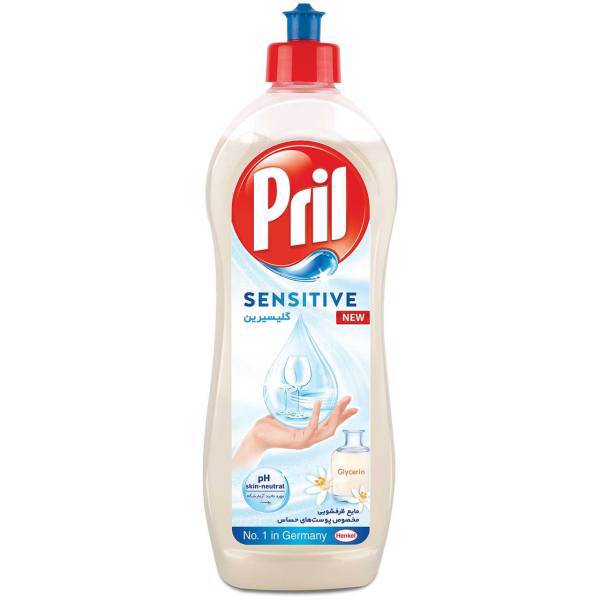 مایع ظرفشویی پریل مدل Sensitive مقدار 750 گرم، Pril Sensitive Dish Washing Liquid 750g