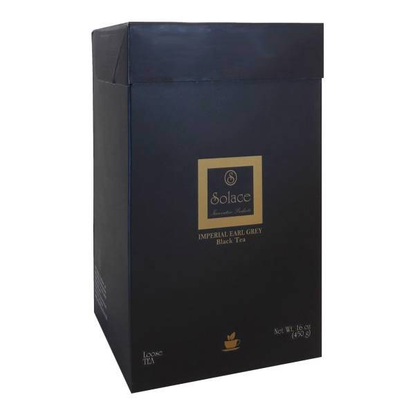 بسته چای سیاه سولیس مدل امپریال ارلگری 450 گرمی، SOLACE IMPERIAL EARL GREY BLACK TEA 450g