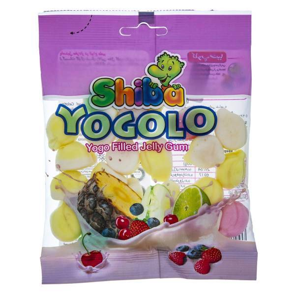 پاستیل میوه ای شیبا مدل Yogolo مقدار 90 گرم، Shiba Yogolo fruit Jelly Gum 90gr