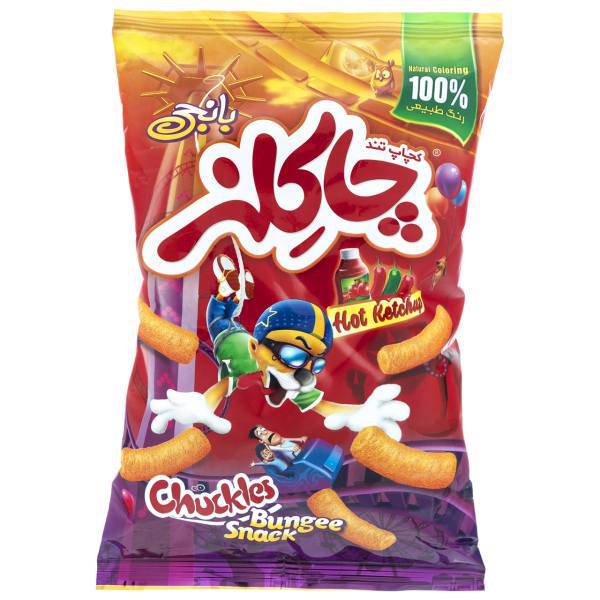 اسنک لوله ای کچاب تند چاکلز مقدار 35 گرم، Chuckles Pipe Hot Ketchups Snacks 35gr