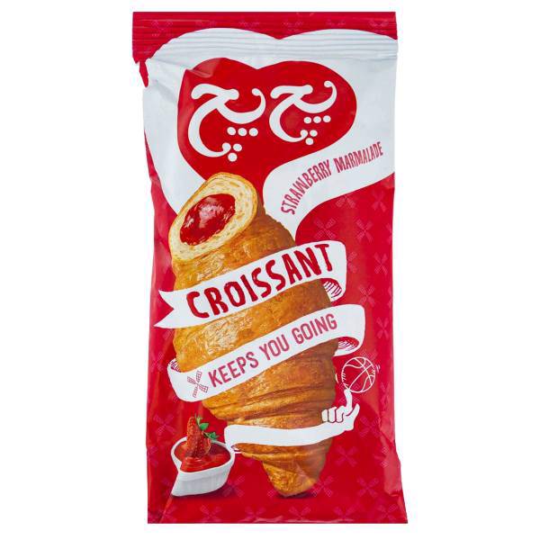 کروسان توت فرنگی پچ پچ مقدار 60 گرم، Pech Pech Strawberry Croissant 60gr