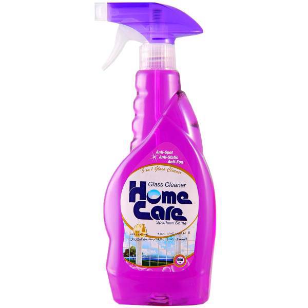 شیشه پاک کن هوم کر مدل Purple 3 In 1 حجم 500 میلی لیتر، Home Care Purple 3 In 1 Glass Cleaner 500ml