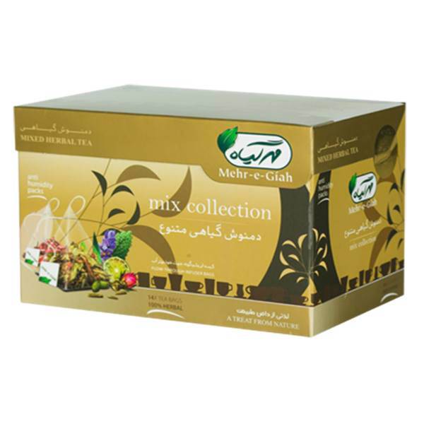 بسته دمنوش گیاهی مهر گیاه مدل Mix Collection بسته 14 عددی