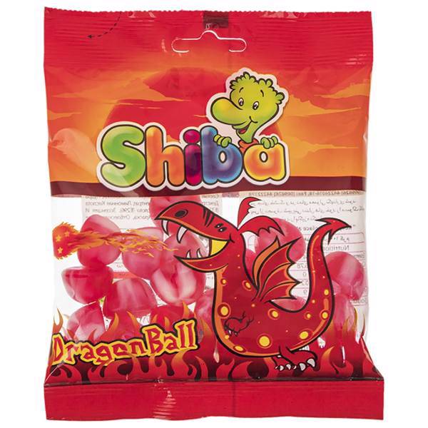 پاستیل میوه ای شیبا مدل Dragon Ball مقدار 90 گرم، Shiba Dragon Ball Fruit Jelly Gum 90gr