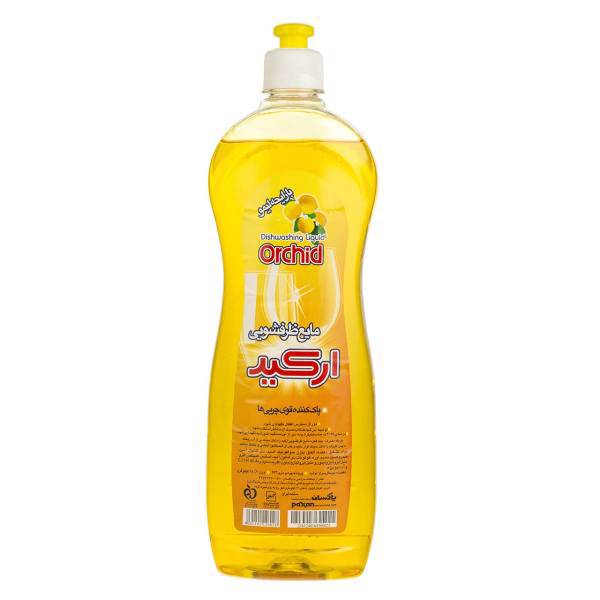 مایع ظرفشویی ارکید زرد مقدار 1 کیلوگرمی، Orchid Yellow Dishwashing Liquid 1kg