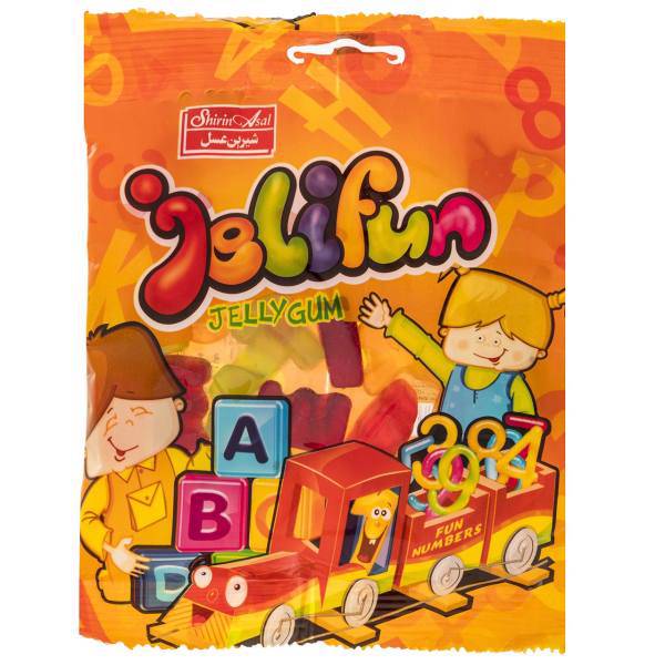 پاستیل میوه ای شیرین عسل مدل Fun Number مقدار 70 گرم، Shirin Asal Fun Number Jelly Gum 70gr