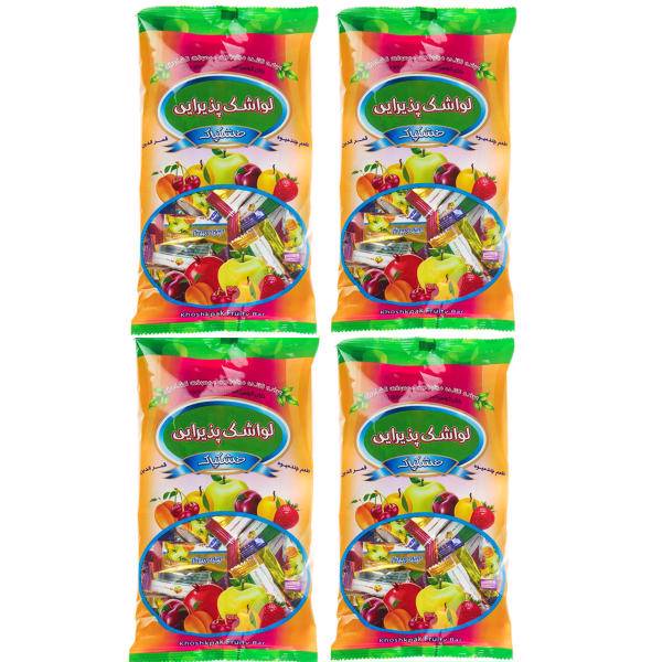 لواشک پذیرایی چند میوه خشکپاک بسته چهار عددی، Khoshkpak Few Fruit Catering Fruit Roll Pack of 4