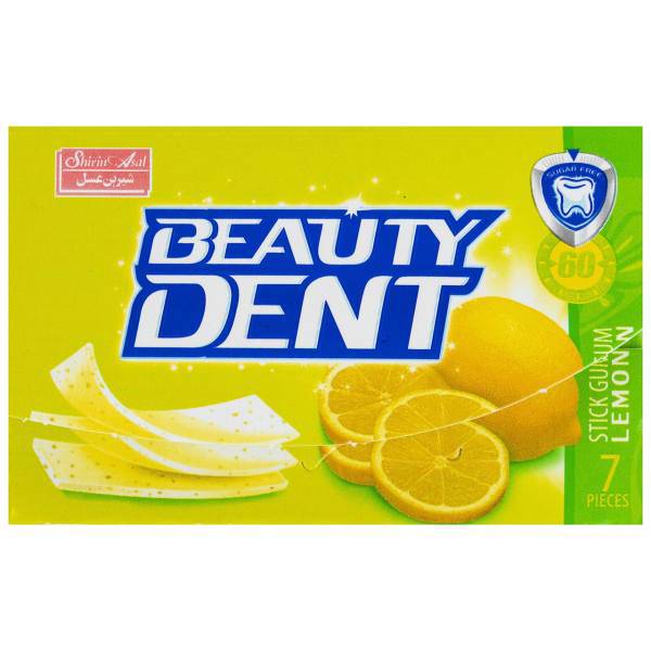 آدامس بدون شکر با طعم لیمو بیوتی دنت، Beauty Dent Lemon Flavor Sugar Free Chewing Gum