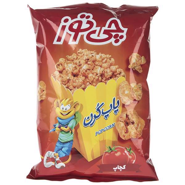 پاپ کرن با طعم کچاپ چی توز مقدار 30 گرم، Cheetoz Ketchup Flavored Popcorn 30gr