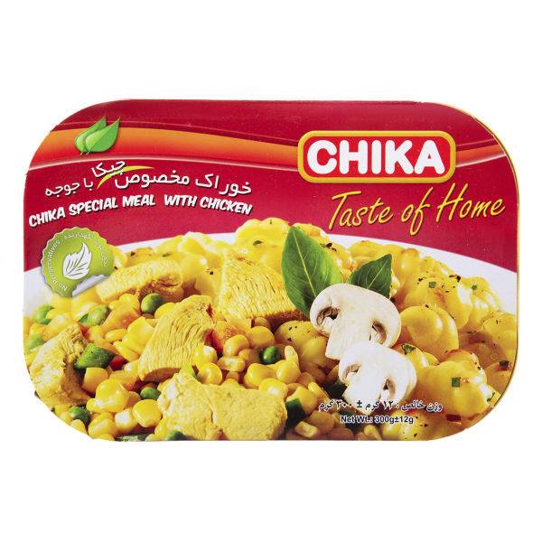 خوراک مخصوص با جوجه چیکا مقدار 285 گرم، Chika Special Meal with Chicken 285gr