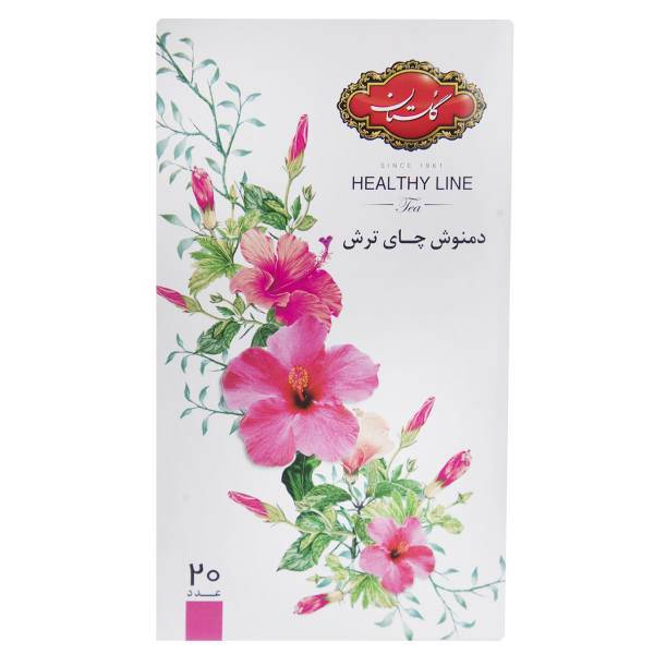 دمنوش کیسه ای چای ترش گلستان بسته 20 عددی، Golestan Hibiscus Herbal Infusion Bag Pack Of 20