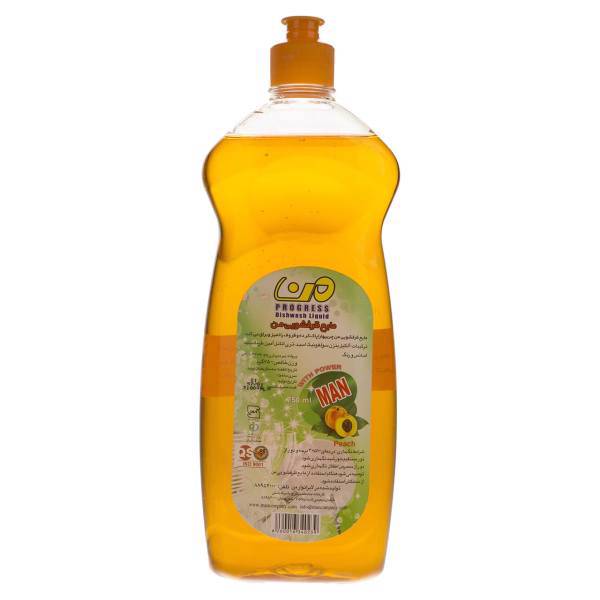 مایع ظرفشویی من مدل Peach حجم 750 میلی لیتر، Man Peach Dishwashing Liquid 750ml