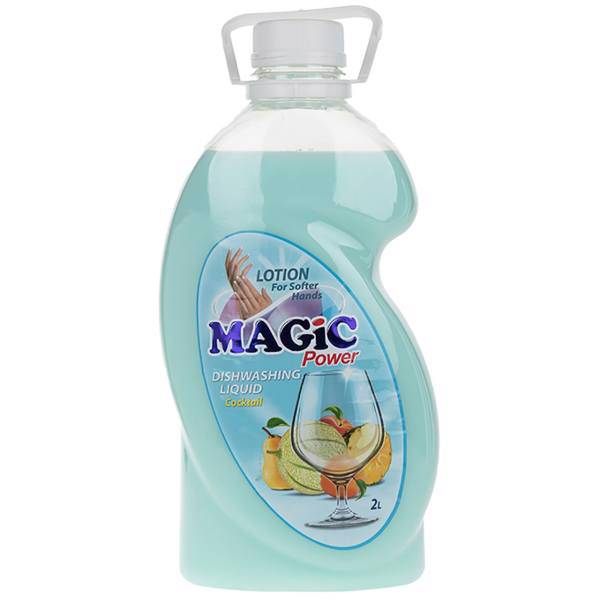 مایع ظرفشویی مجیک پاور مدل Cocktail حجم 2 لیتر، Magic Power Cocktail Dishwashing Liquid 2L