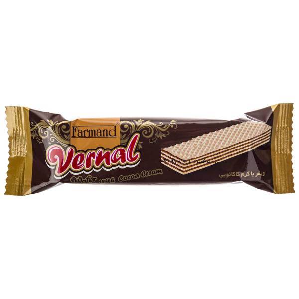 ویفر با کرم کاکائویی فرمند سری ورنال، Farmand Vernal Wafer With Cocoa Cream