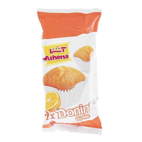 کیک دونینی دوقلو پرتقالی آشنا مقدار 60 گرم، Ashena Orange Twin Donini Cake 60gr