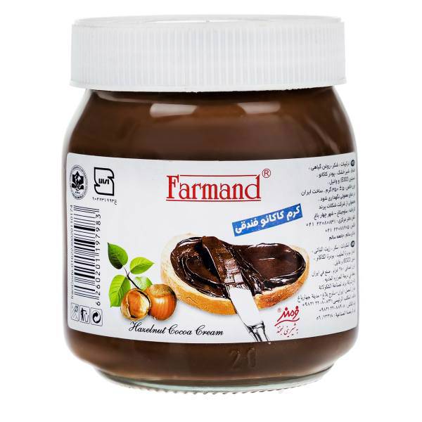 کرم کاکائو فندقی فرمند مقدار 350 گرم، Farmand Hazelnut Cocoa 350g