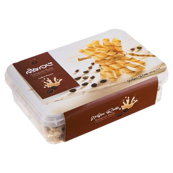 ویفر با طعم قهوه تام پیچ مقدار 300 گرمی، Tompich Wafer With Coffee Flavor 300gr