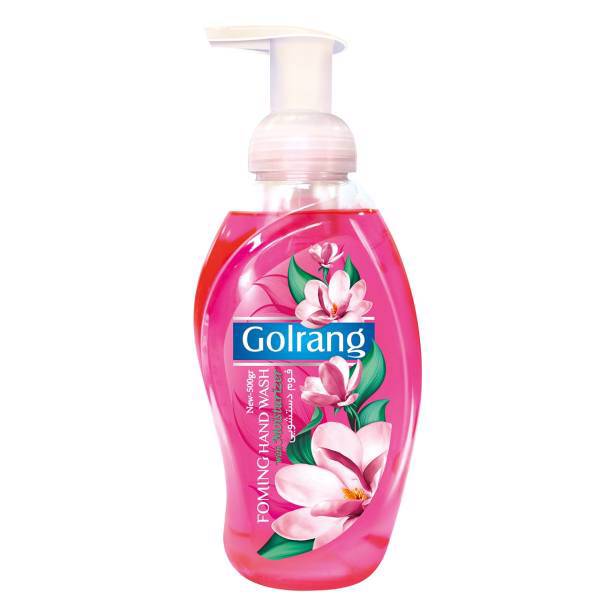 فوم دستشویی صورتی گلرنگ مقدار 500 گرم، Golrang Pink Handwashing Foam 500g