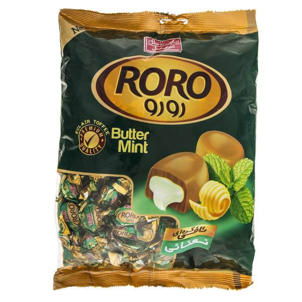 تافی کره ای با کرم نعناء رورو مقدار 900 گرم، Roro Butter Mint Toffe 900gr