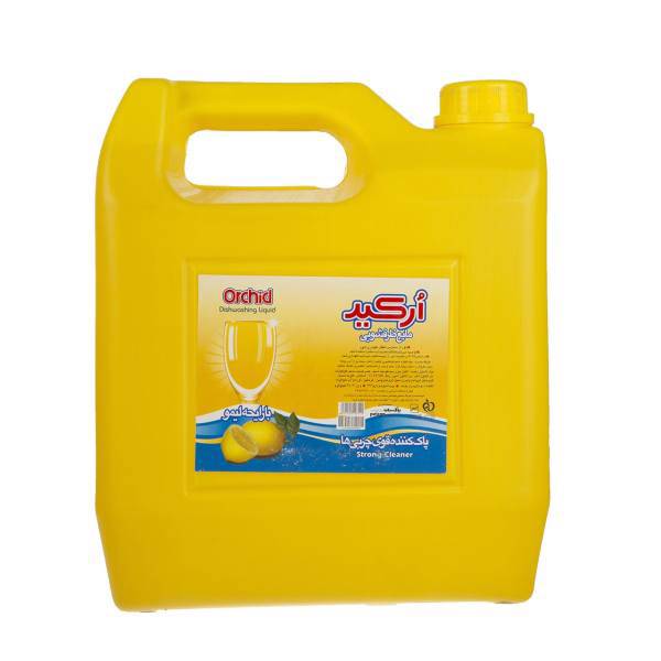 مایع ظرفشویی ارکید زرد مقدار 4 کیلوگرمی، Orchid Yellow Dishwashing Liquid 4kg