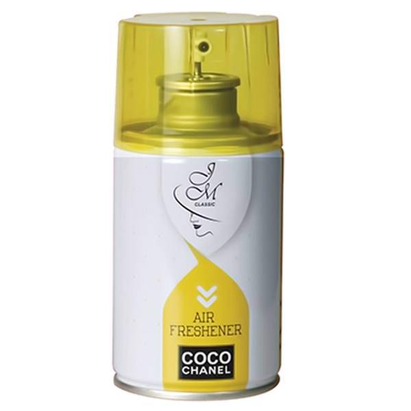 یدک اسپری خوشبوکننده جی ام مدل Coco Chanel حجم 300 میلی لیتر، JM Coco Chanel 300ml Automatic Air Freshener Refill Spray