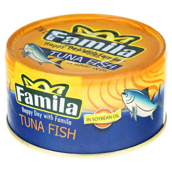 تن ماهی در روغن سویا فامیلا مقدار 180 گرم، Famila Tuna Fish In Soybean Oil 180gr