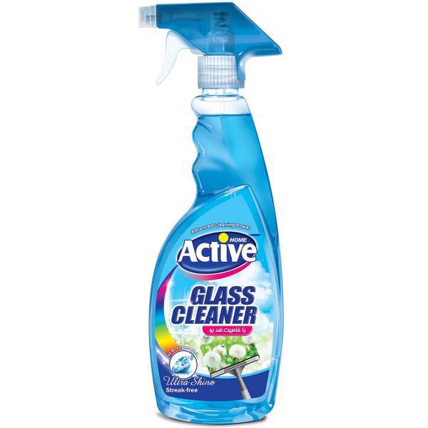 شیشه پاک‌کن ضد بو آبی اکتیو حجم 500 میلی‌ لیتر، Active Blue Anti Odor Glass Cleaner 500ml