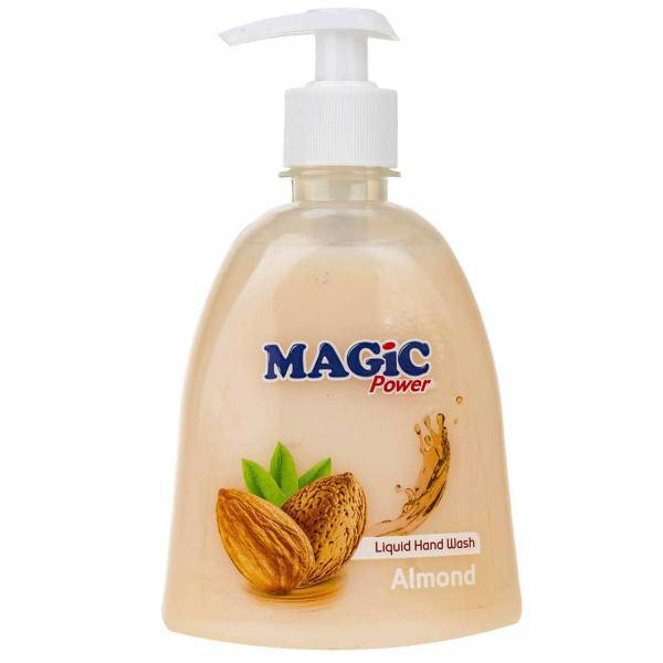 مایع دستشویی مجیک پاور مدل Almond حجم 400 میلی لیتر، Magic Power Almond Liquid Hand Wash 400ml