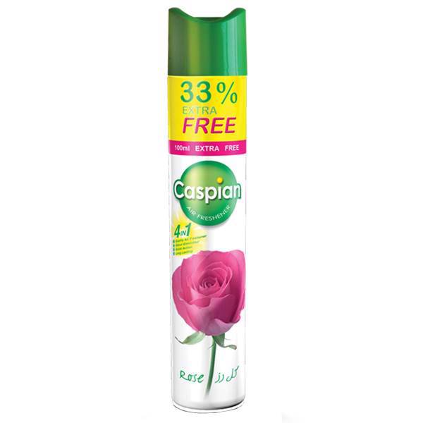 اسپری خوشبو کننده هوا کاسپین مدل Rose حجم 400 میلی لیتر، Caspian Rose Air Freshener Spray 400ml