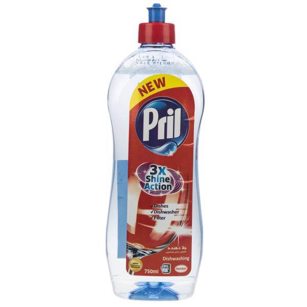 مایع جلادهنده ماشین ظرفشویی پریل حجم 750 میلی لیتر، Pril Dishwasher Bleach 750ml