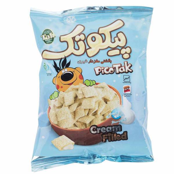 پیکوتک بالشتی مغزدار شیری تک ماکارون مقدار 25 گرم، Tak Makaron Cream Filled Milky Pico Tak 25gr