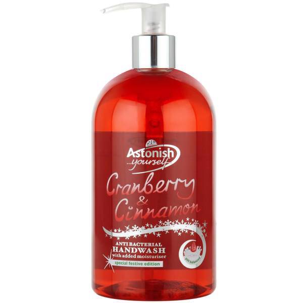 مایع دستشویی استونیش مدل Cranberry And Cinnamon حجم 500 میلی لیتر، Astonish Cranberry And Cinnamon Liquid Handwash 500ml