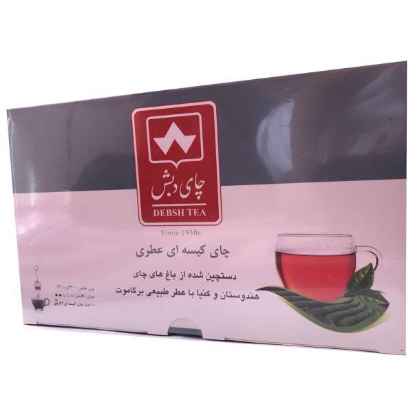 چای کیسه ای دبش مدل عطری بسته 100 عددی