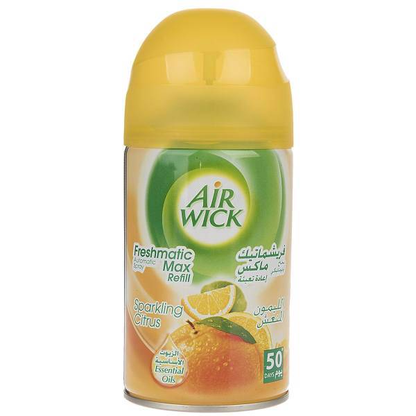 یدک اسپری خوشبوکننده خودکار ایرویک مرکبات 250 میلی لیتری، AirWick Citrus 250ml Automatic Air Freshener Refill Spray