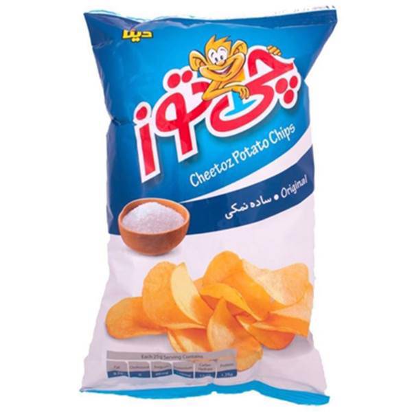 چیپس ساده نمکی چی توز مقدار 60 گرم، Cheetoz Original Salty Potato Chips 60gr