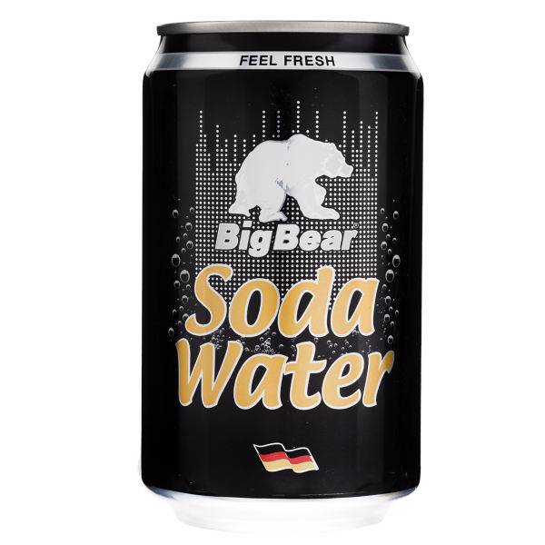 نوشابه گاز دار بیگ بیر حجم 0.33 لیتر، Big Bear Soda Water 0.33Lit