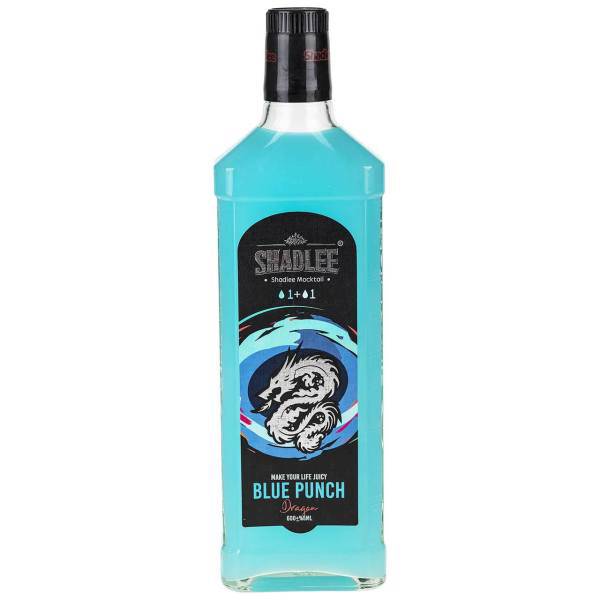 موکتل شادلی مدل بلو پانچ حجم 0.6 لیتر، Shadlee Blue Punch Mocktail 0.6lit