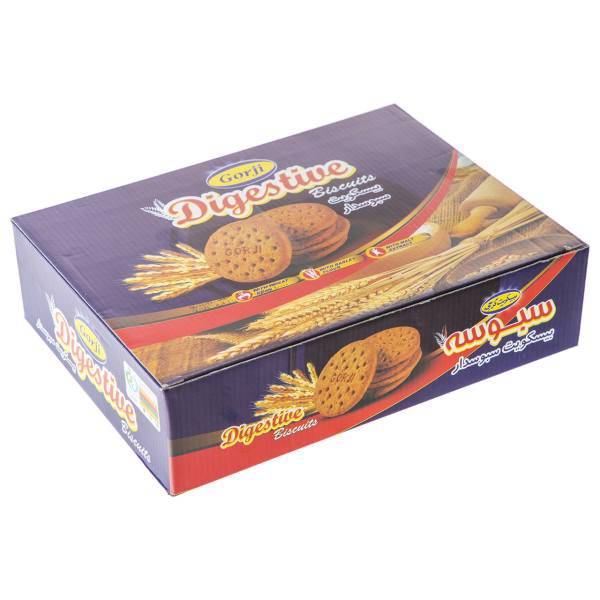 بیسکوییت سبوس دار گرجی مقدار 1000 گرم، Gorgi Digestive Cream Biscuit 1000gr