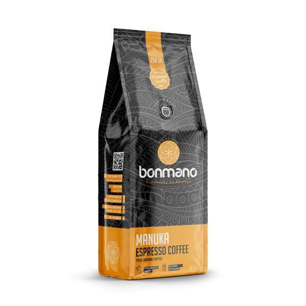 قهوه اسپرسو بن‌مانو مدل مانوکا 250 گرمی، bonmano Manuka Espresso Coffee