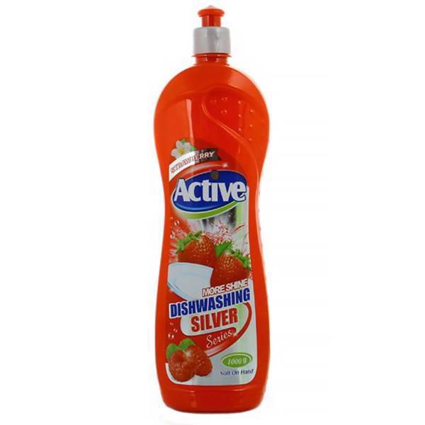 مایع ظرفشویی قرمز اکتیو مقدار 1000 گرم، Active Dishwasher Liquid Red 1000g