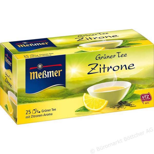 بسته دمنوش گیاهی چای سبز و لیمو مسمر مدل Gruner Tee Zitrone