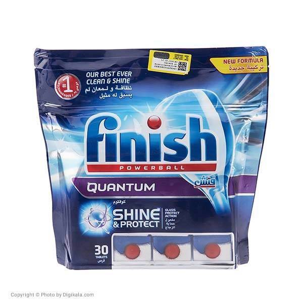 قرص ظرفشویی فینیش مدل Quantum بسته 30 عددی، Finish Quantum Dishwasher Tablets Pack Of 30