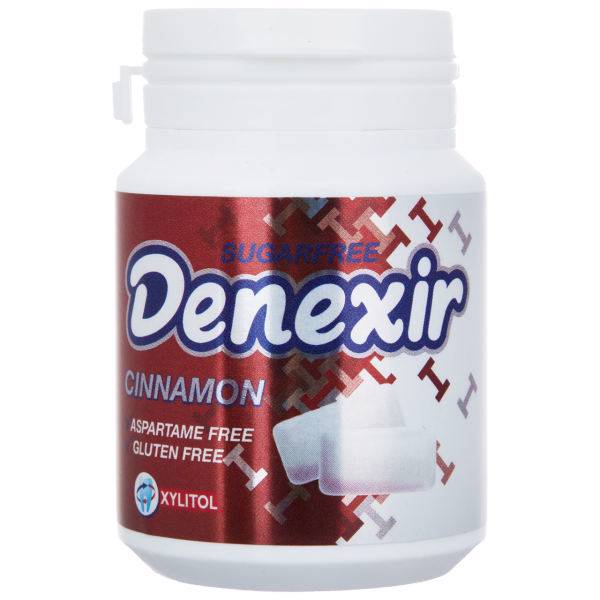 آدامس دراژه بدون قند با طعم دارچین دن اکسیر، Denexir Sugar Free Chewing Gum With Cinnamon Flavour